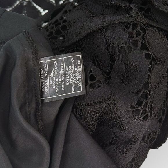 BB DAKOTA NWT LITTLE BLACK DRESS LACE OVERLAY WITH‎ LINING - Picture 6 of 10